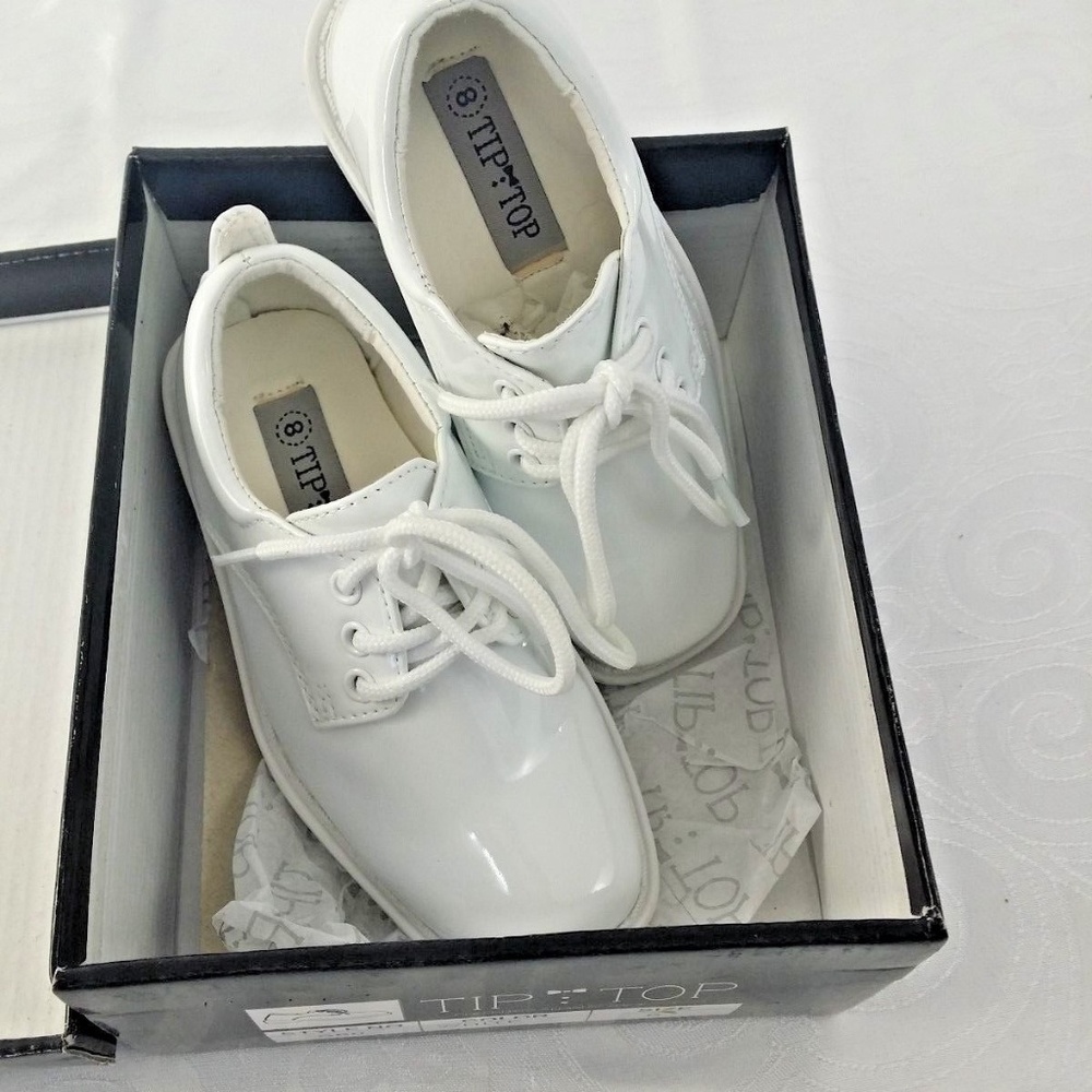 Tip Top White Patent Dress Oxford Shoes Children